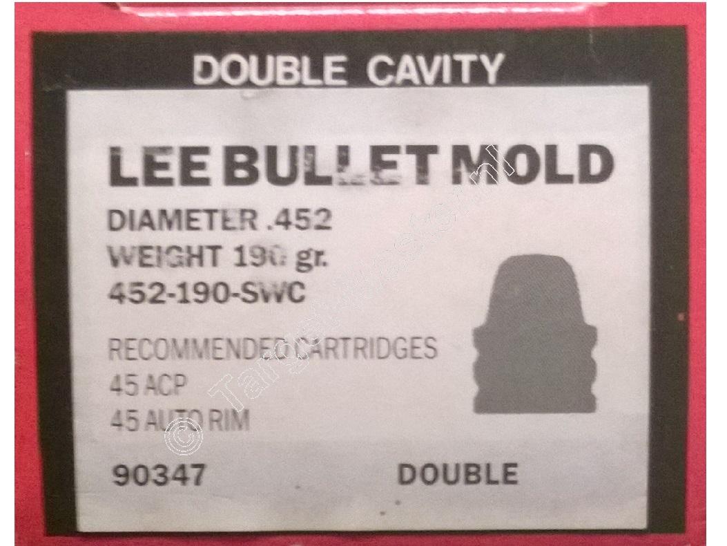 Lee Bullet Mould Pistol 45 caliber SEMI WADCUTTER 190 grain